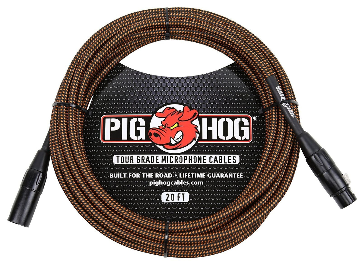Pig Hog PHM Series Woven High Performance XLR Microphone Cable
