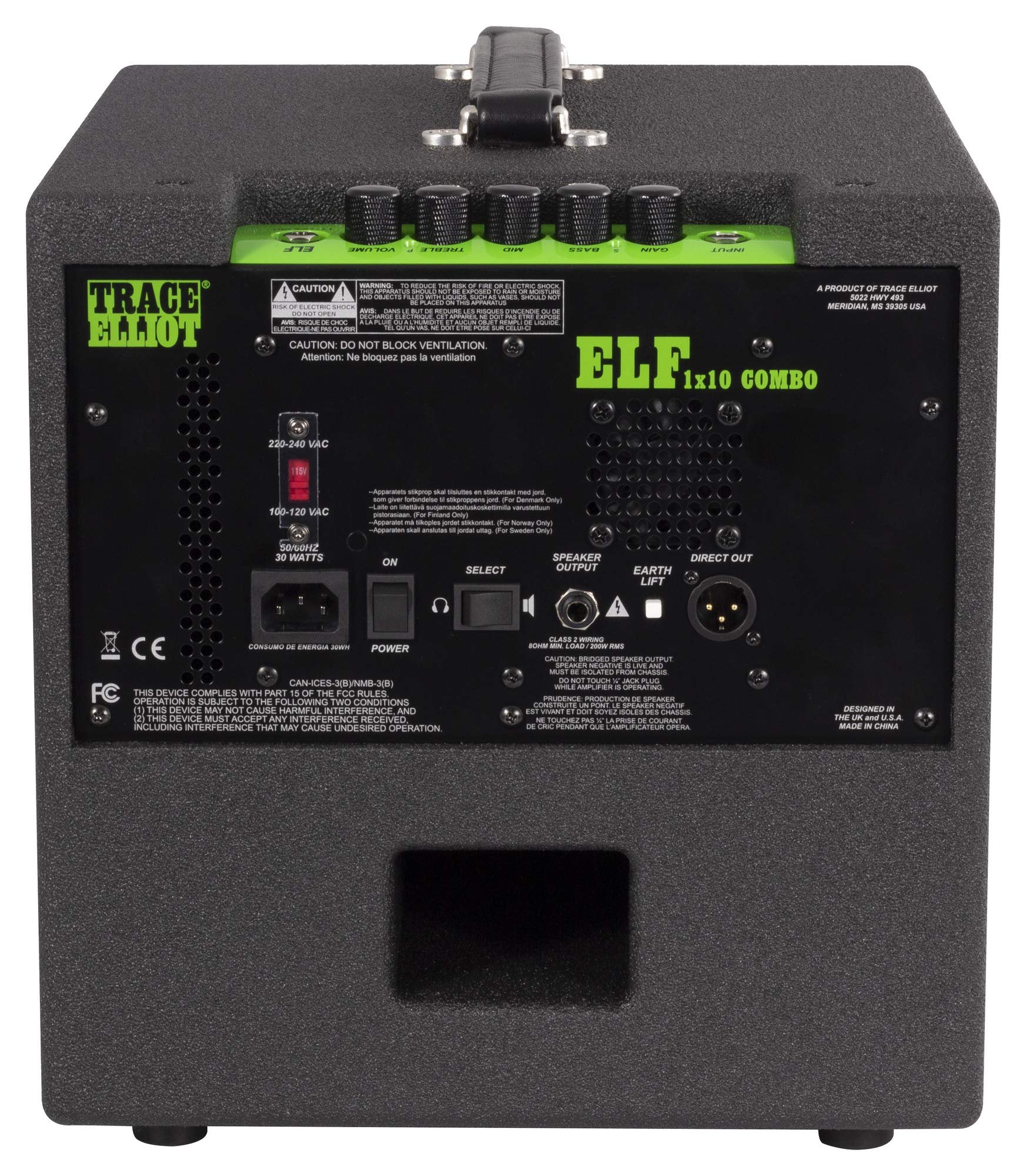 Trace Elliot® ELF™ 1x10 Combo Bass Amplifier