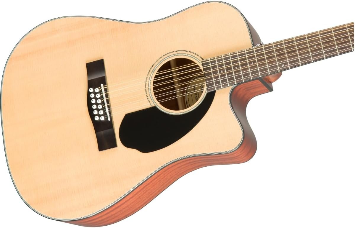 Fender CD-60 Dreadnought Acoustic Guitar V3 with Case, Walnut Fingerboard, Black, 0970110206