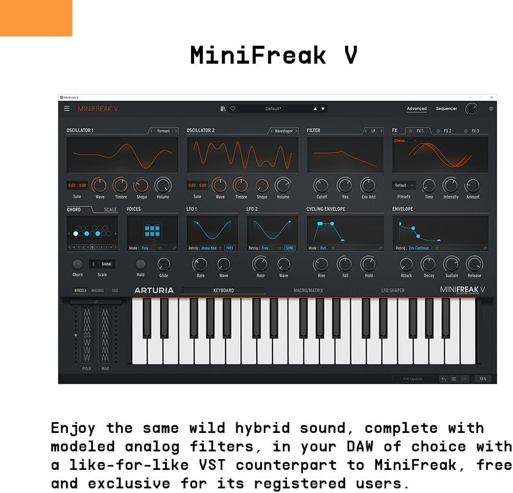 Arturia MiniFreak 6-Voice Spontaneous Algorithmic Synthesizer