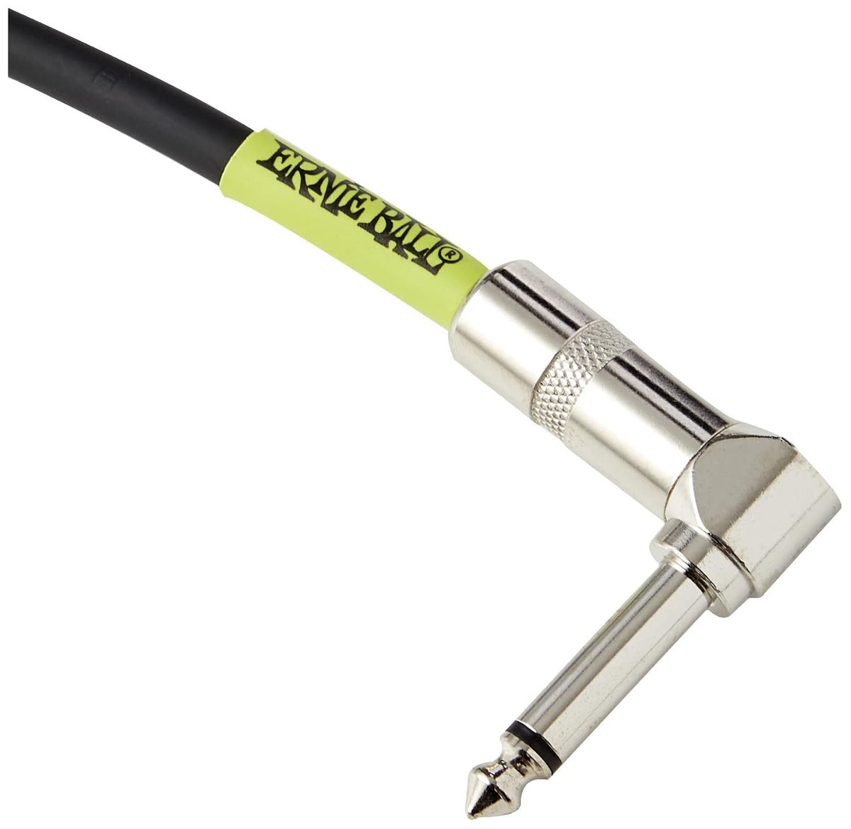 Ernie Ball Patch Cable 3-Pack, Angle/Angle, 6in, Black (P06050)