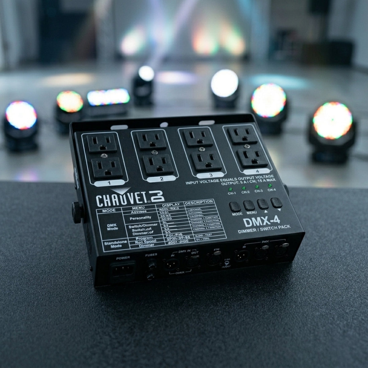 Chauvet DMX4 4-Channel DMX-512 dimmer/relay pack
