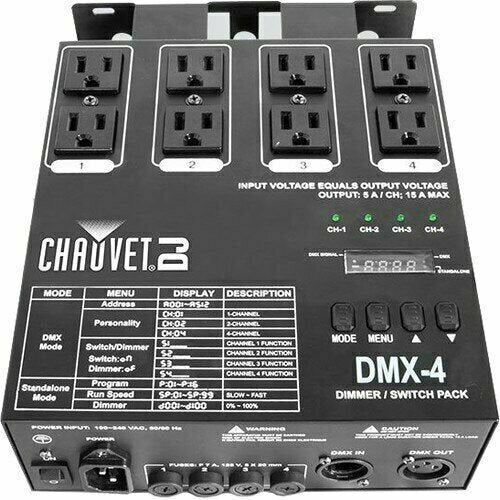 Chauvet DMX4 4-Channel DMX-512 dimmer/relay pack