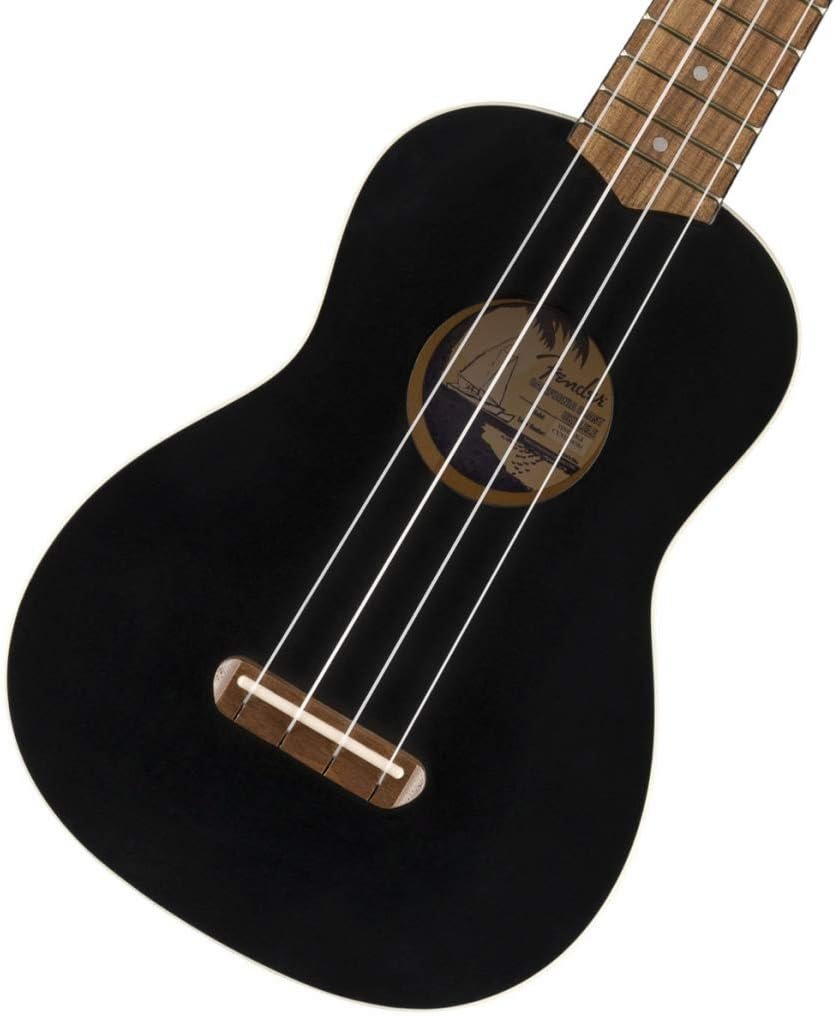 Fender Venice Soprano Ukulele, Black