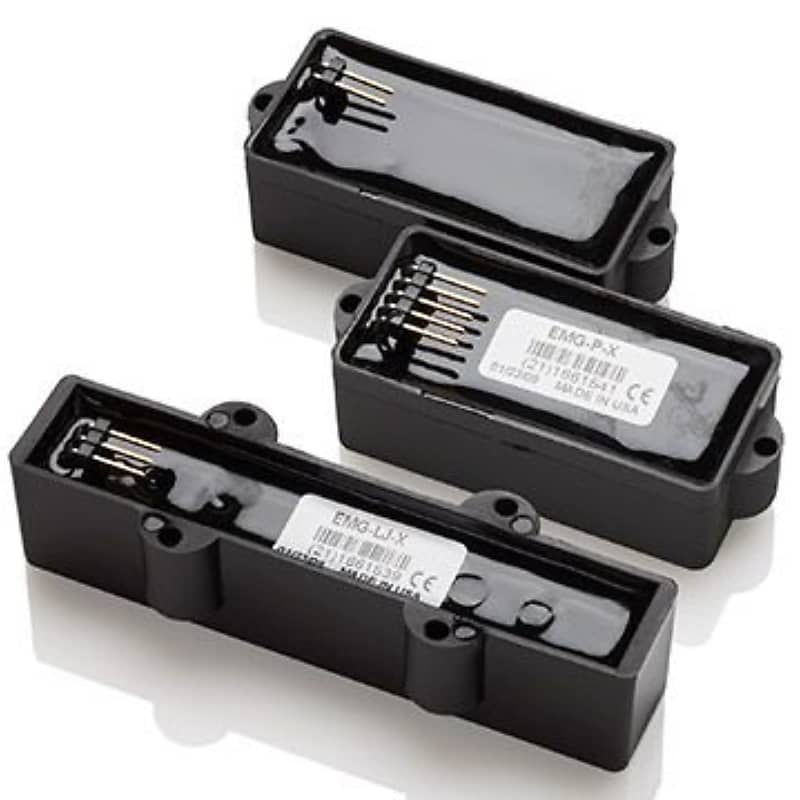 EMG PJX Active Bass Guitar Pickup Set