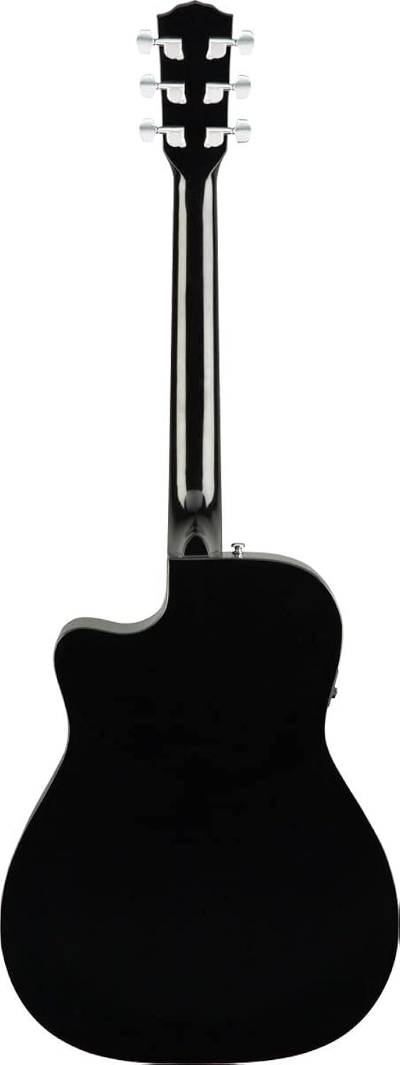 Fender CC-60SCE Acoustic Electric Guitar, Cutaway Concert, Black