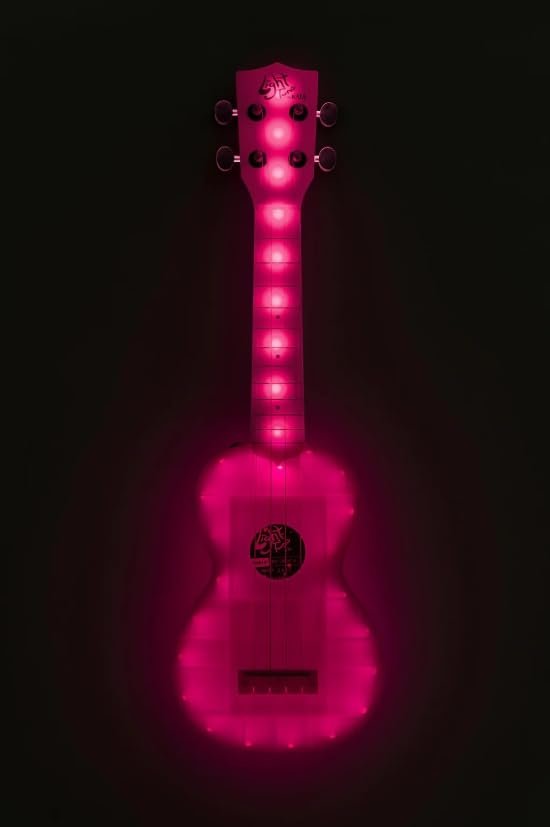 Kala Light Tone™ Color-Changing Light-Up Soprano Ukulele – LED Ukulele with 10 Light Modes, USB-C Rechargeable, ABS Body, Aquila Strings, Beginner-Friendly Ukulele
