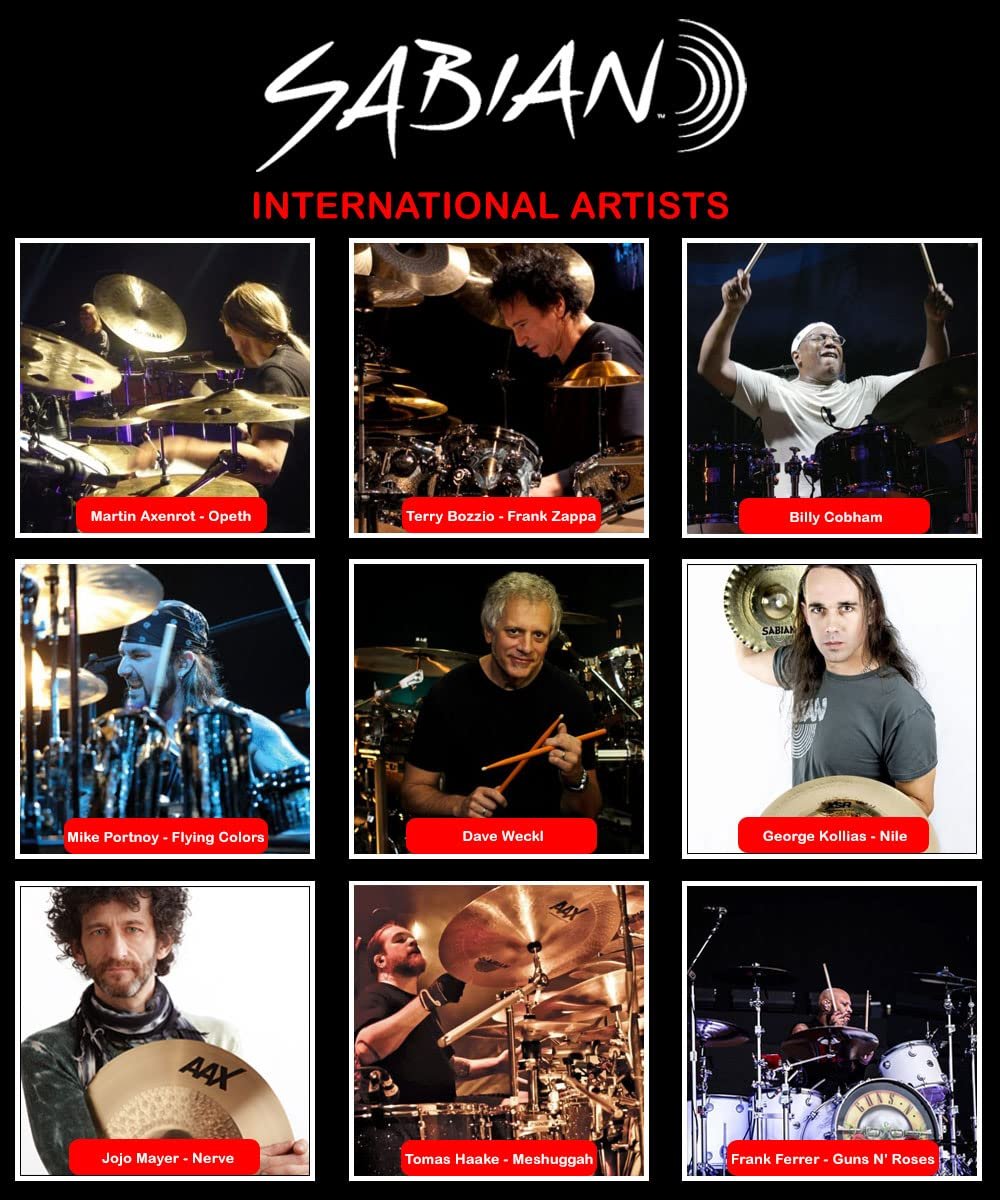 SABIAN AAX Series Crash Cymbal – Thin, X-Plosion & X-Plosion Fast