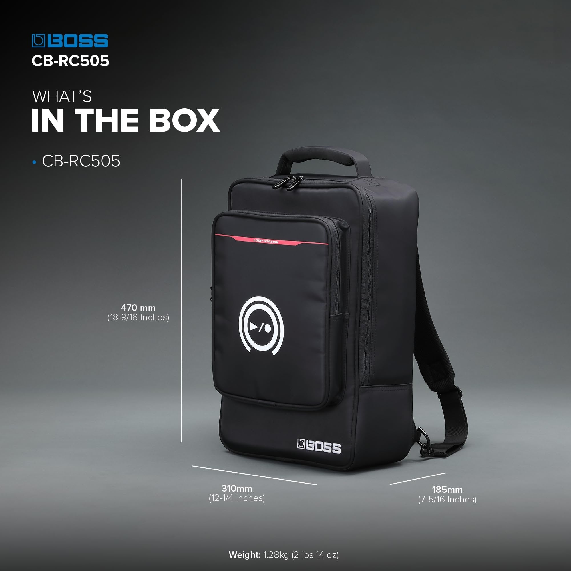 BOSS Slimline Backpack for the RC-505mkII and RC-505 Loop Stations (CB-RC505)