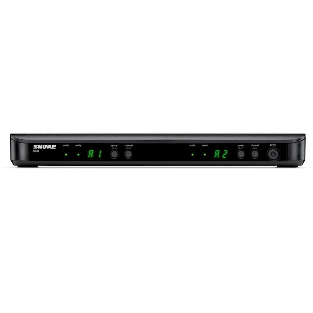 Shure BLX288/PG58 UHF Wireless Microphone System - Perfect for Church, Karaok...