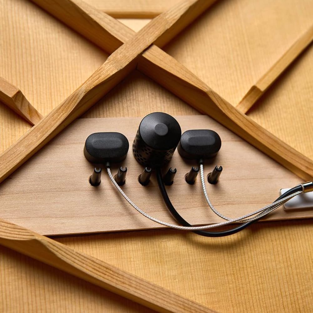 LR Baggs HiFi Duet High-Fidelity Pickup & Microphone Mixing System Bundle with 12 Guitar Picks & Polishing Cloth – Studio-Quality Acoustic Guitar Pickup with Natural Tone & Dynamic Response