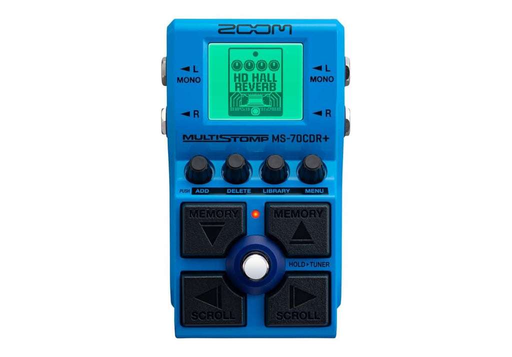Zoom MS-70CDR+ MultiStomp Guitar Effects Pedal for Guitarists & Keyboardists with 140+ Chorus, Delay & Reverb Effects, Stereo I/O, Effect Chaining, Built-In Tuner, Battery Powered
