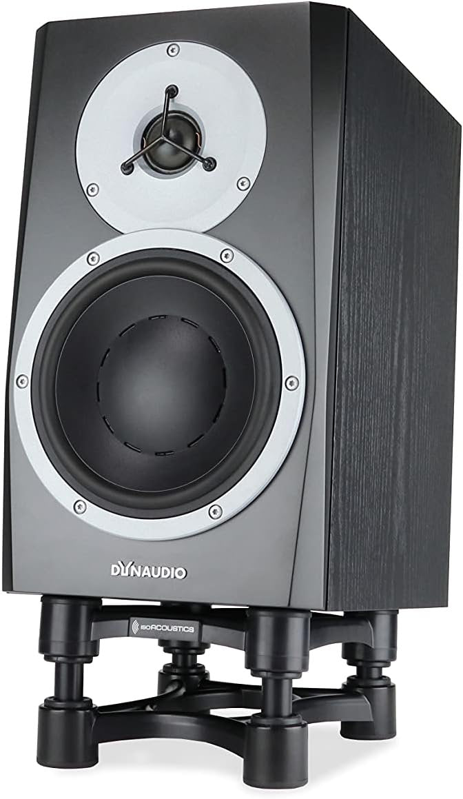 IsoAcoustics ISO-Stand Series Speaker Isolation Stands – Height & Tilt Adjustable, Pair