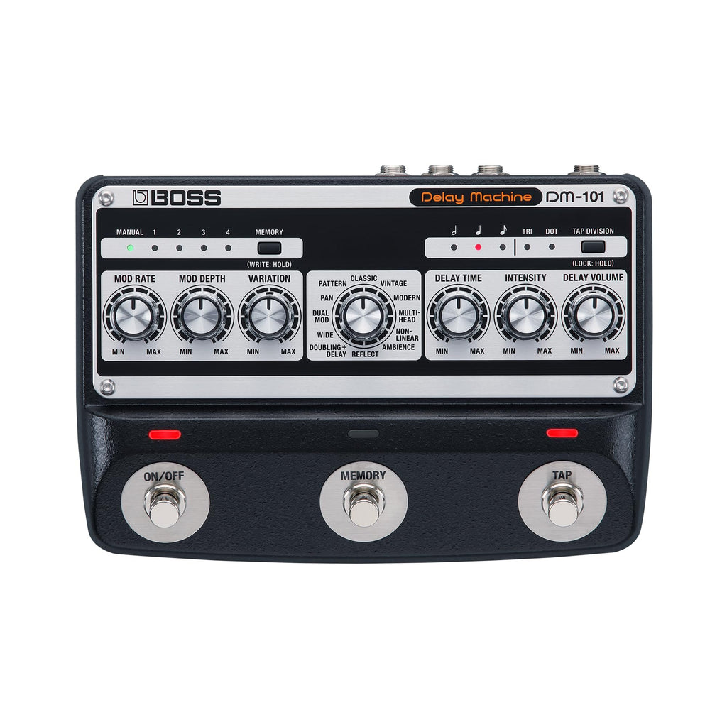 BOSS DM-101 Delay Machine | Ultimate Analog Delay Pedal with Advanced Technology | Warm, Saturated & Highly Musical Tone | 12 Unique Modes | Stereo Operation | 127 User Memories | MIDI I/O