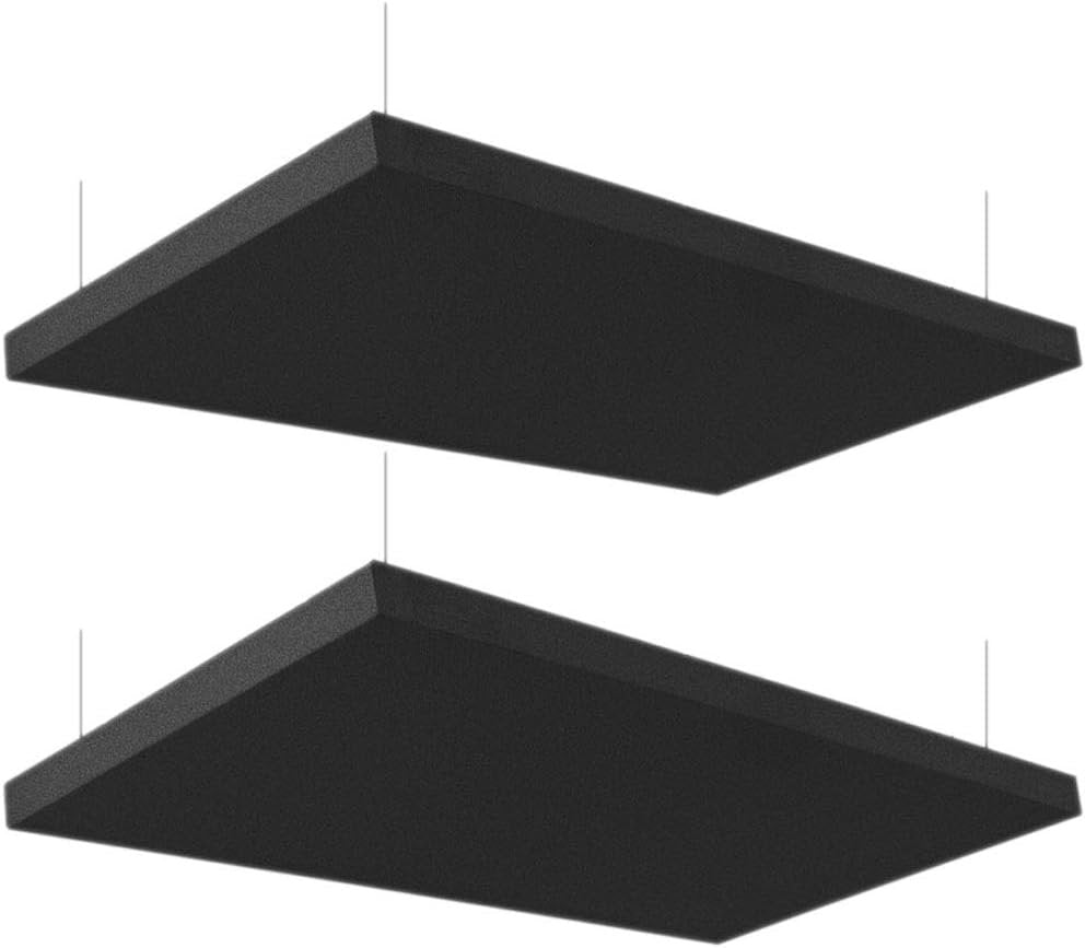 Primacoustic 1.5 inch Nimbus 2 x 4 foot Acoustic Ceiling Cloud Panel - Black (2-pack)