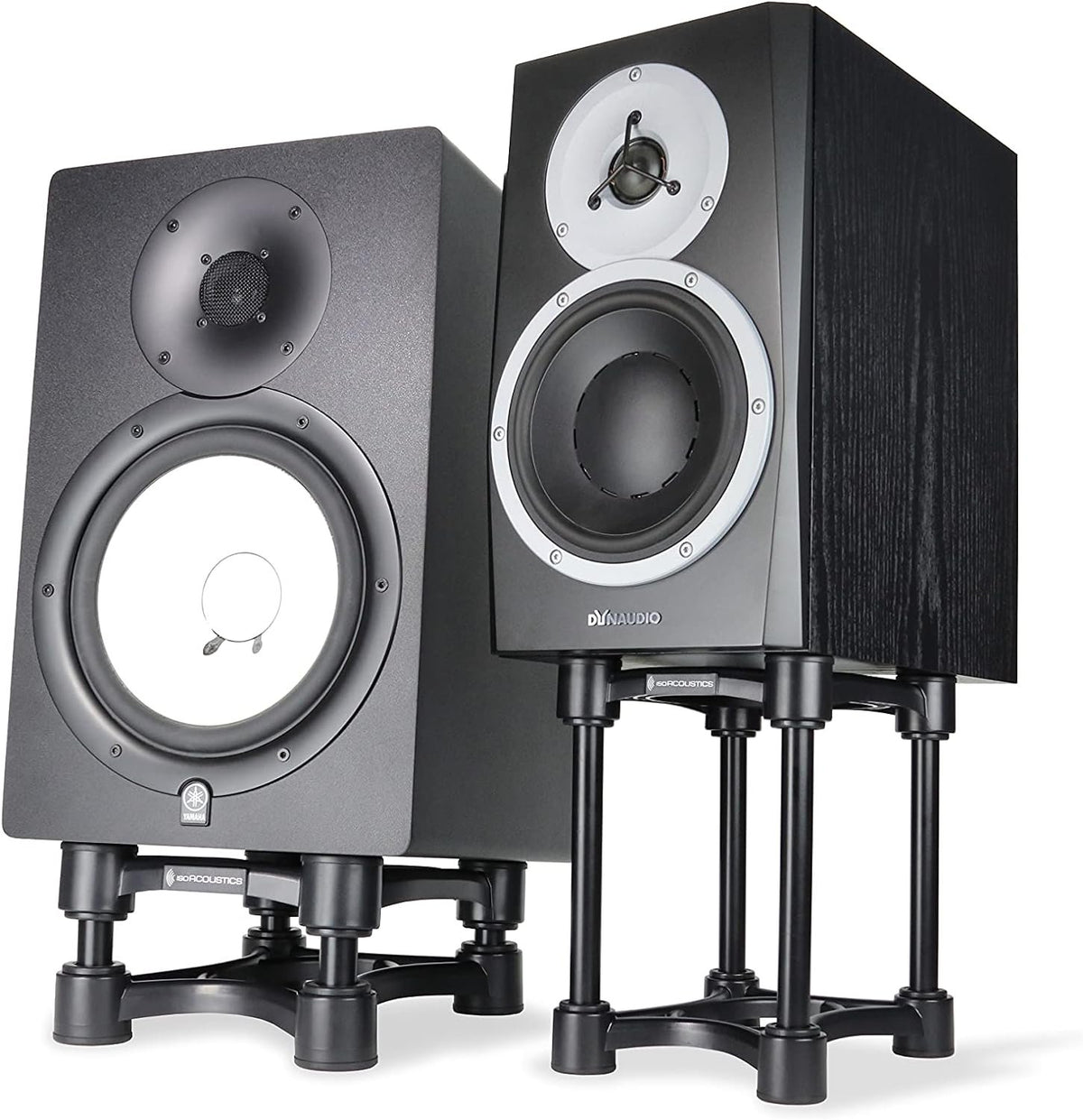 IsoAcoustics ISO-Stand Series Speaker Isolation Stands – Height & Tilt Adjustable, Pair