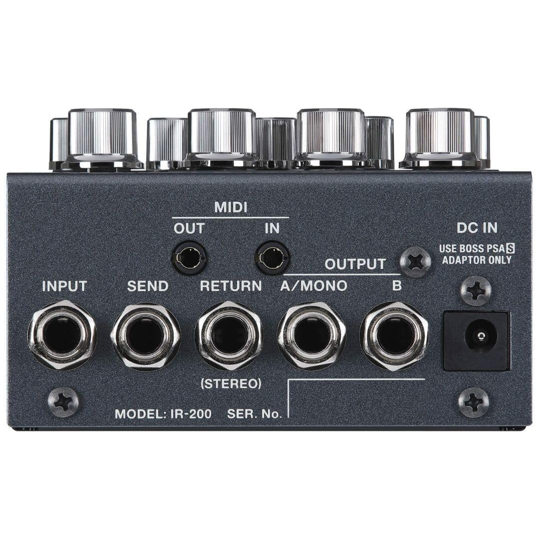 BOSS IR-200 AMP & IR CABINET PEDAL – Pedal-based Amp Simulator and Impulse Response Loader with Premium Sound and Features - Exceptional Audio Quality, Premium Amps, Deep Sound Shaping – 128 Memories