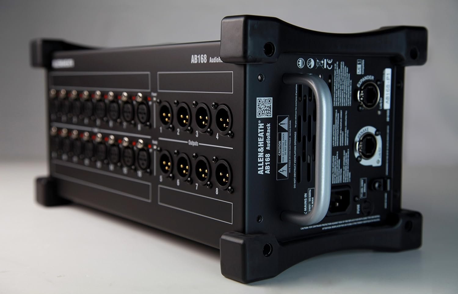 Allen & Heath AB168 Remote Audio Rack/Portable Stage Box for GLD and Qu Series, 16 XLR Input, 8 XLR Output (AH-AB-168)