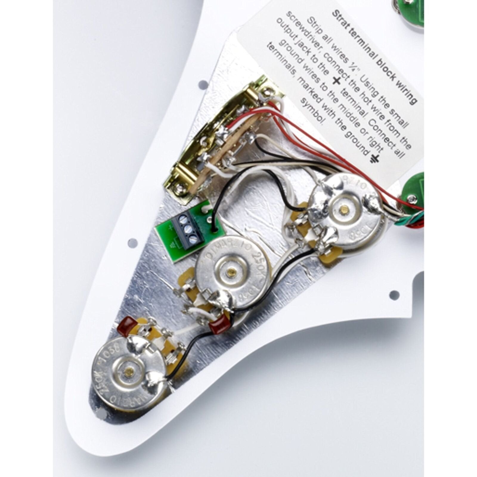 DiMarzio FG2108WA4 Pickguard Assembly, White, Area Model (415419416)