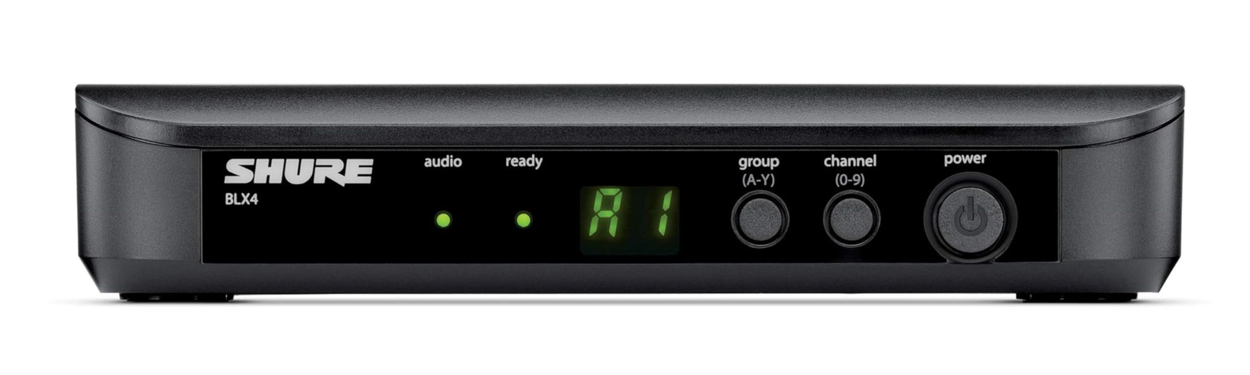 Shure BLX4 Single Channel Receiver - for use with BLX Wireless Systems, Transmitter Sold Separately | H11 Band (BLX4=-H11)