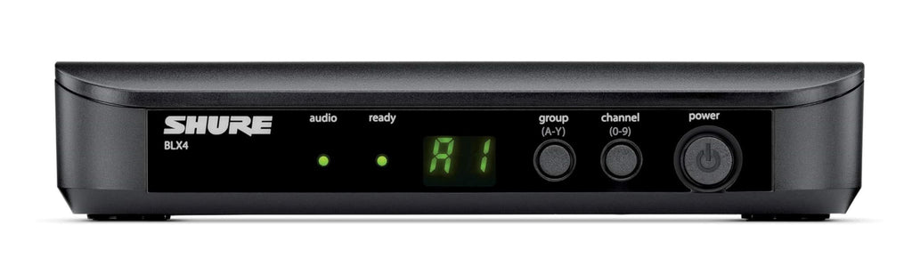 Shure BLX4 Single Channel Receiver - for use with BLX Wireless Systems, Transmitter Sold Separately | H11 Band (BLX4=-H11)