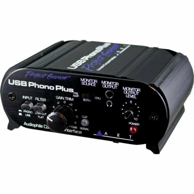 ART USB Phono Plus Phono/Line PreAmp with USB Project Series