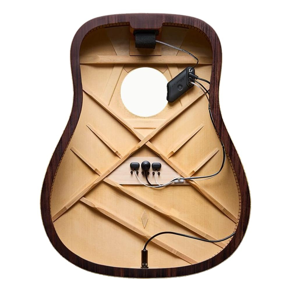 LR Baggs HiFi Duet High-Fidelity Pickup & Microphone Mixing System Bundle with 12 Guitar Picks & Polishing Cloth – Studio-Quality Acoustic Guitar Pickup with Natural Tone & Dynamic Response