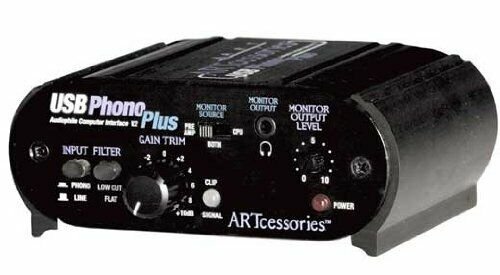 ART USB Phono Plus Phono/Line PreAmp with USB Project Series