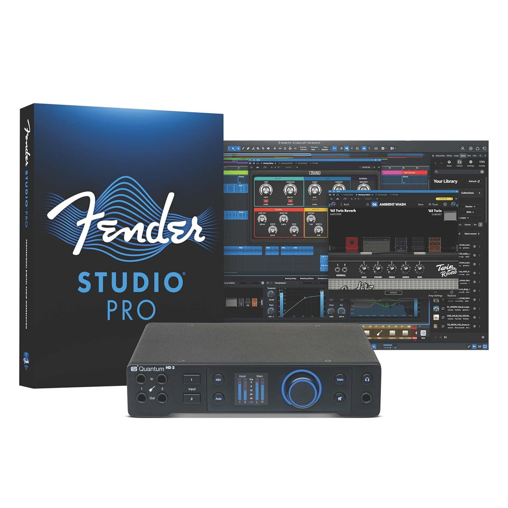 PreSonus Quantum HD 2 20 x 24, 32-bit / 192 kHz USB-C Audio Interface with Fender Studio Pro Software
