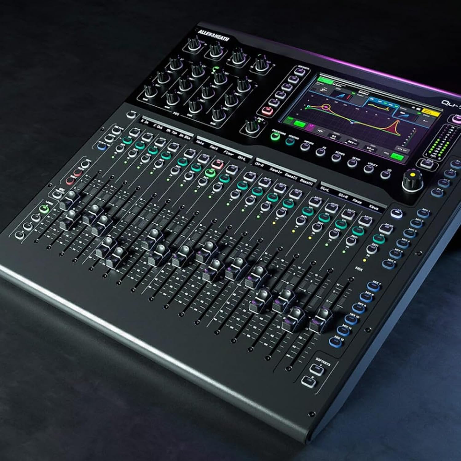 Allen & Heath Qu-5 38-Channel Digital Mixer with 96kHz XCVI Core, DEEP Processing, Touchscreen Interface, Flexible Routing, USB Recording & SLink I/O Connectivity