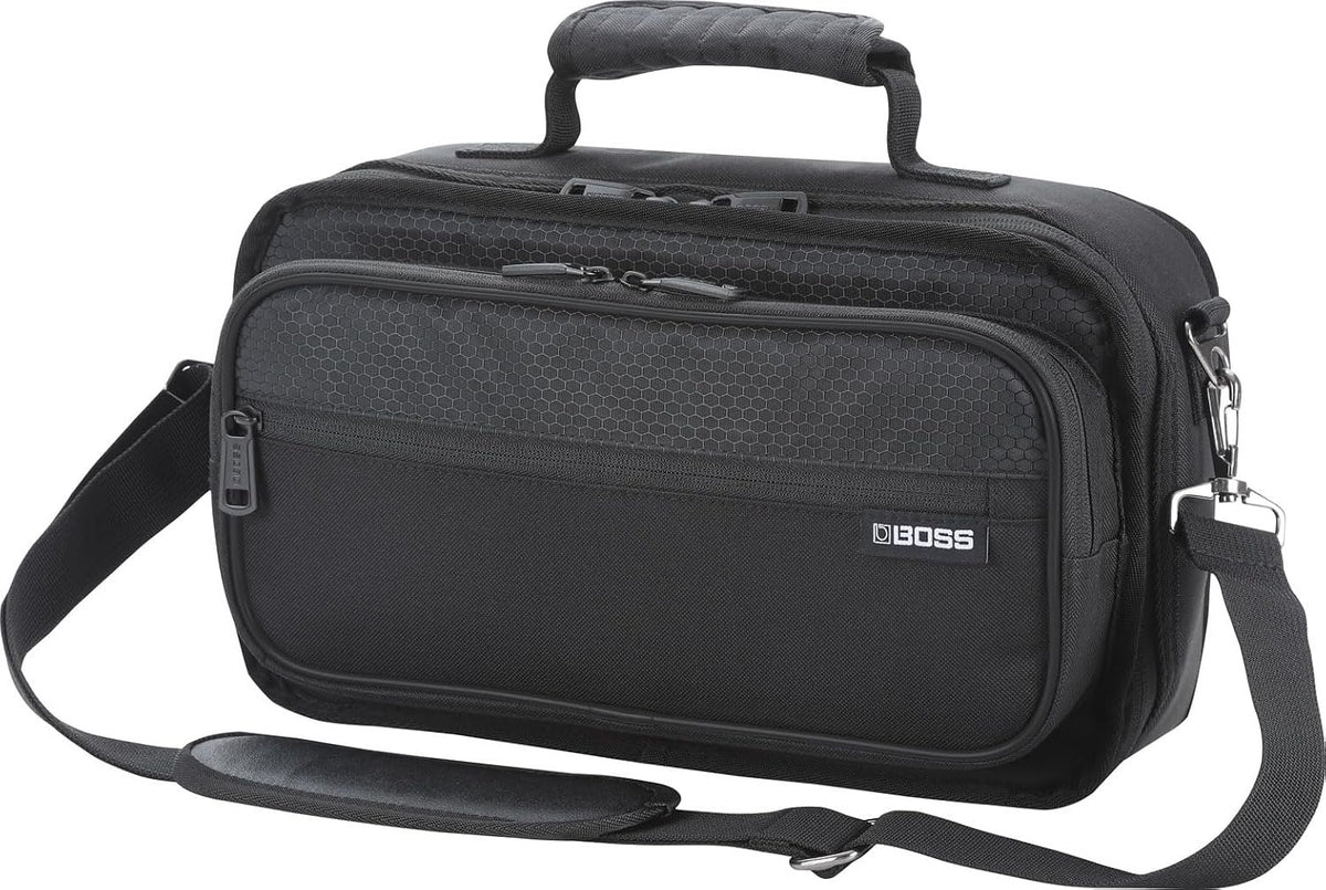 BOSS CB-BM-S | Compact Multi-Effects Case | Compatible GX-10, GT-1 & GT-1B | Lightweight & Durable | Thick Internal Padding | Adjustable Shoulder Strap | Versatile Accessory Pockets