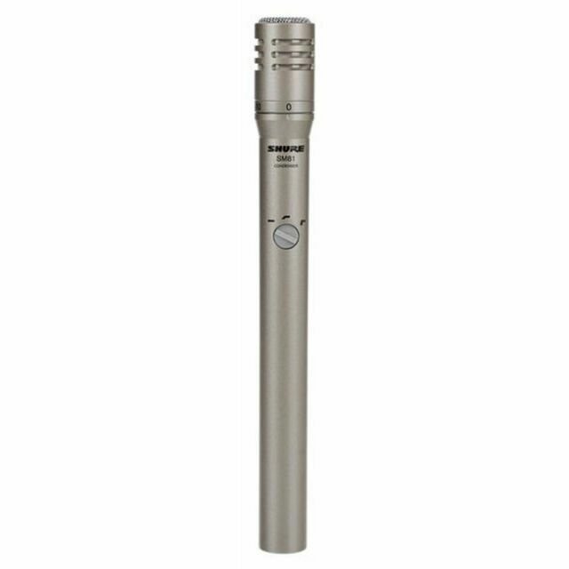 Shure SM81-LC Cardioid Condenser Instrument Microphone for Guitar, Piano, and...