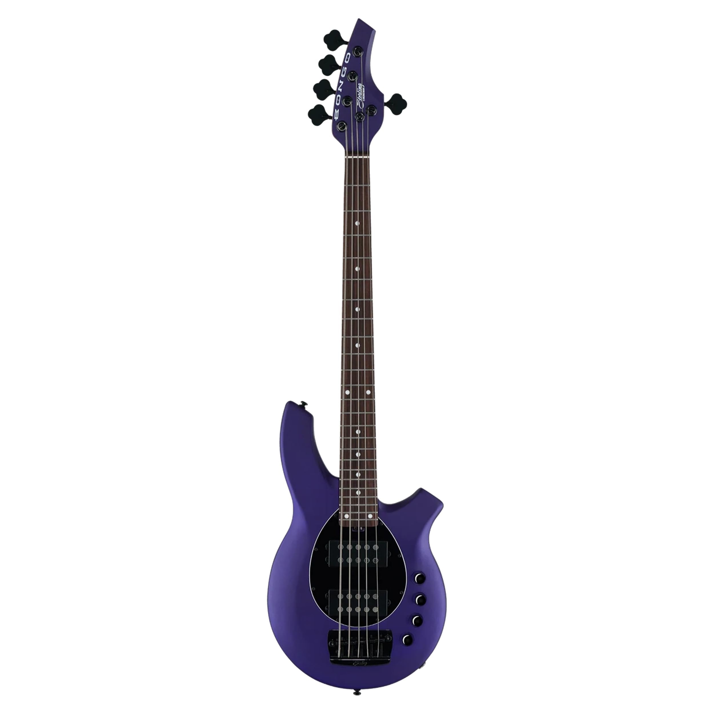 Sterling By Music Man Bongo 5 Electric 5-string Bass Guitar - Firemist Purple Satin