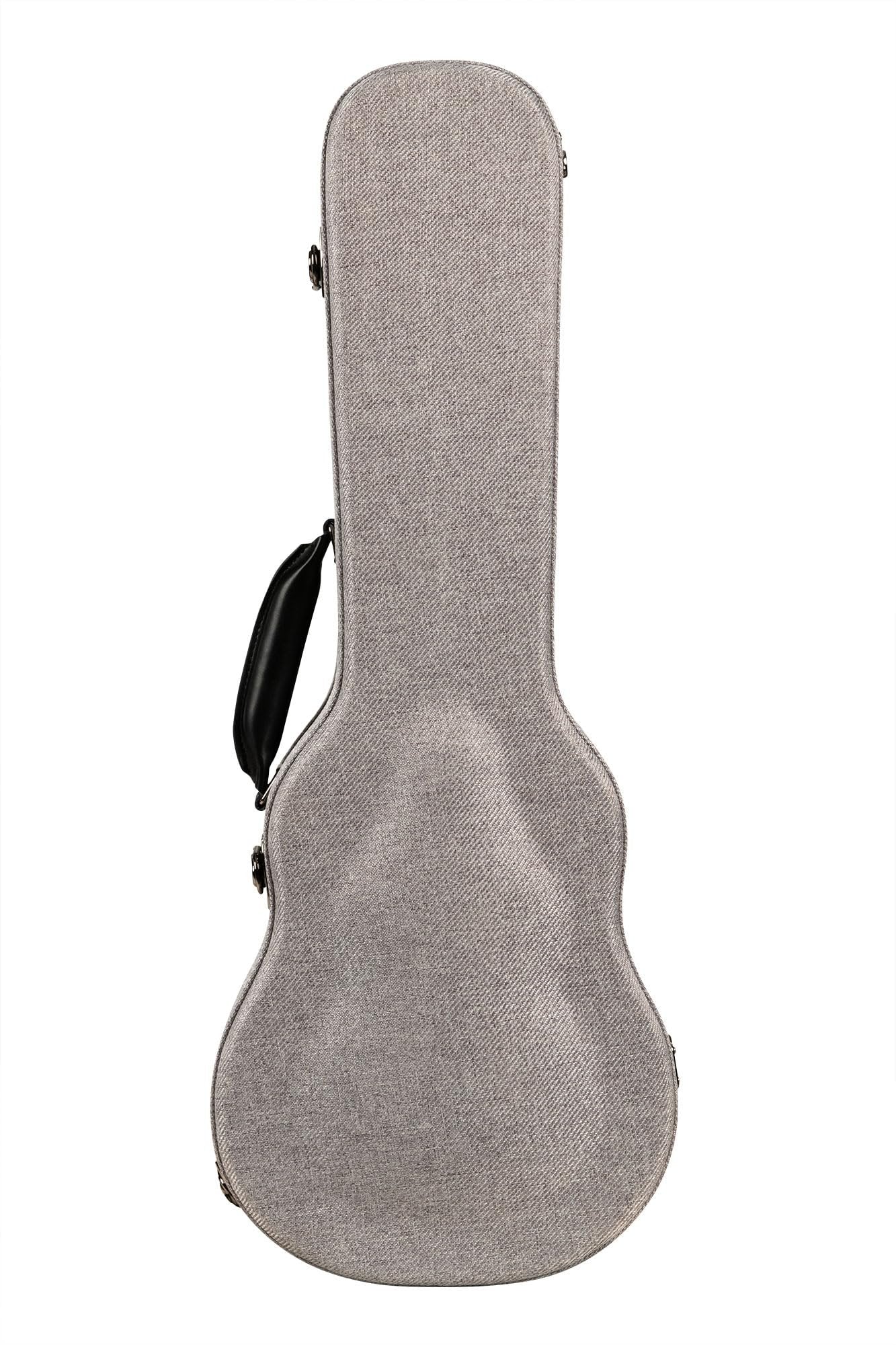 Kala Archtop Gray Tweed Concert Ukulele Hard Case