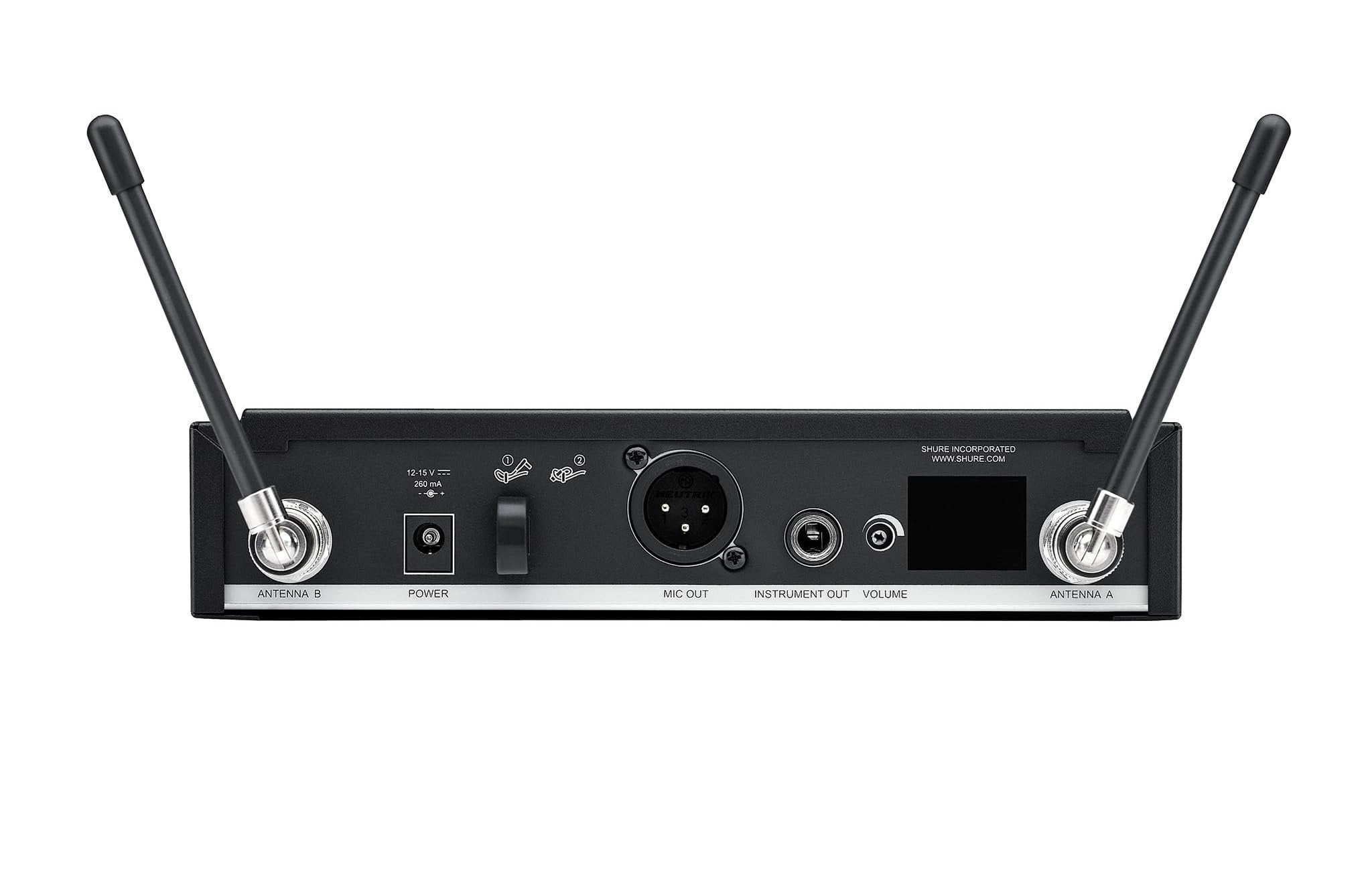 Shure BLX24R/B58 Wireless Microphone System - 14-Hour Battery Life, 300 ft Range, UHF | BETA 58A Handheld Vocal Mic, Single Channel Rack Mount Receiver | H10 Band (BLX24R/B58-H10)