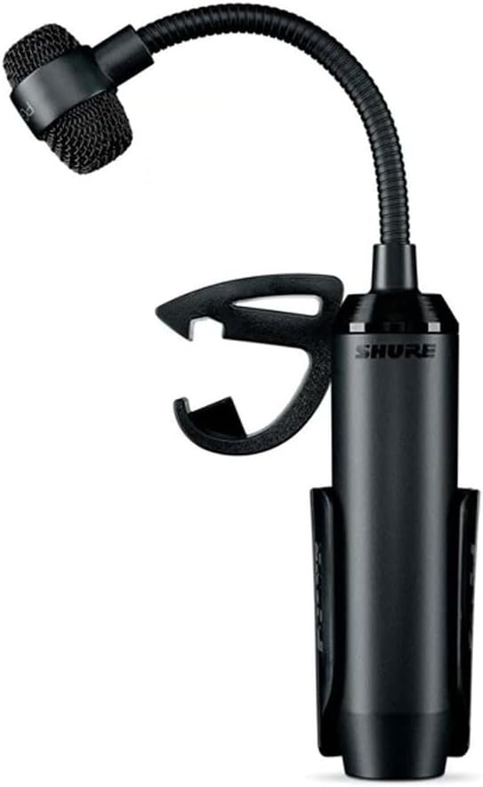 Shure PGA98D Condenser Microphone - with Cardioid Pick-up Pattern,Condenser Gooseneck Drum Microphone with AP98DM Drum Mount, No Cable (PGA98D-LC)