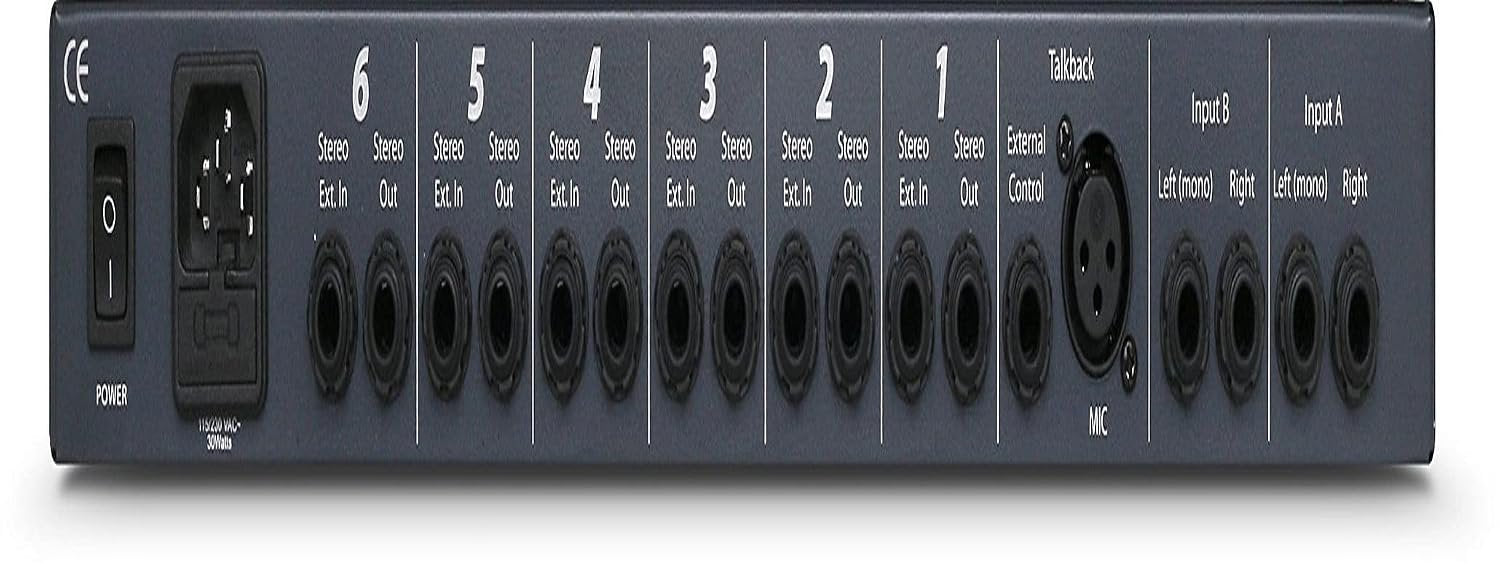 PreSonus HP60 6-Channel Headphone Amplifier/Mixer, Silver