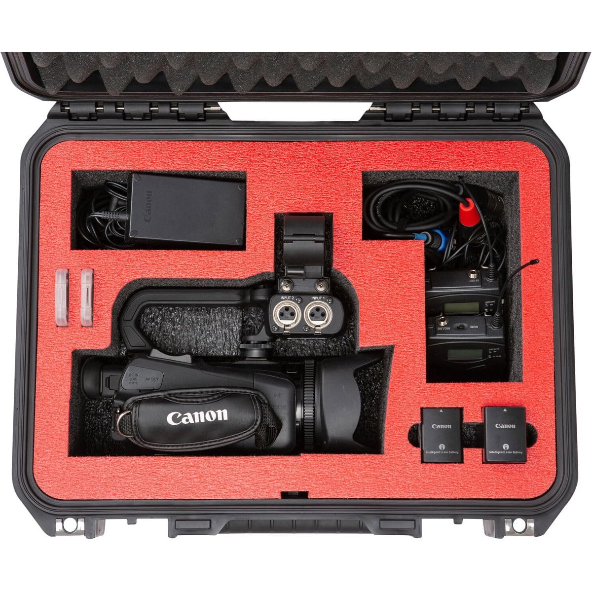 SKB iSeries 1510-6 Injection Molded Waterproof Case with Custom-Cut Foam for Canon XA11/15/40/45 & Accessories