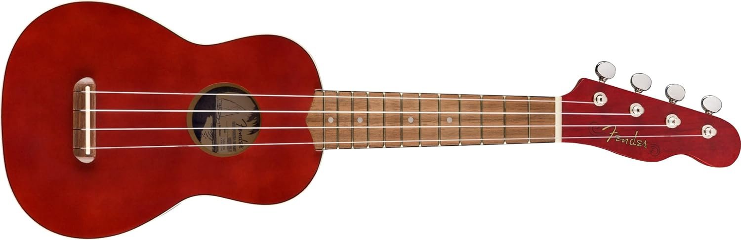 Fender Venice Soprano Ukulele, Cherry
