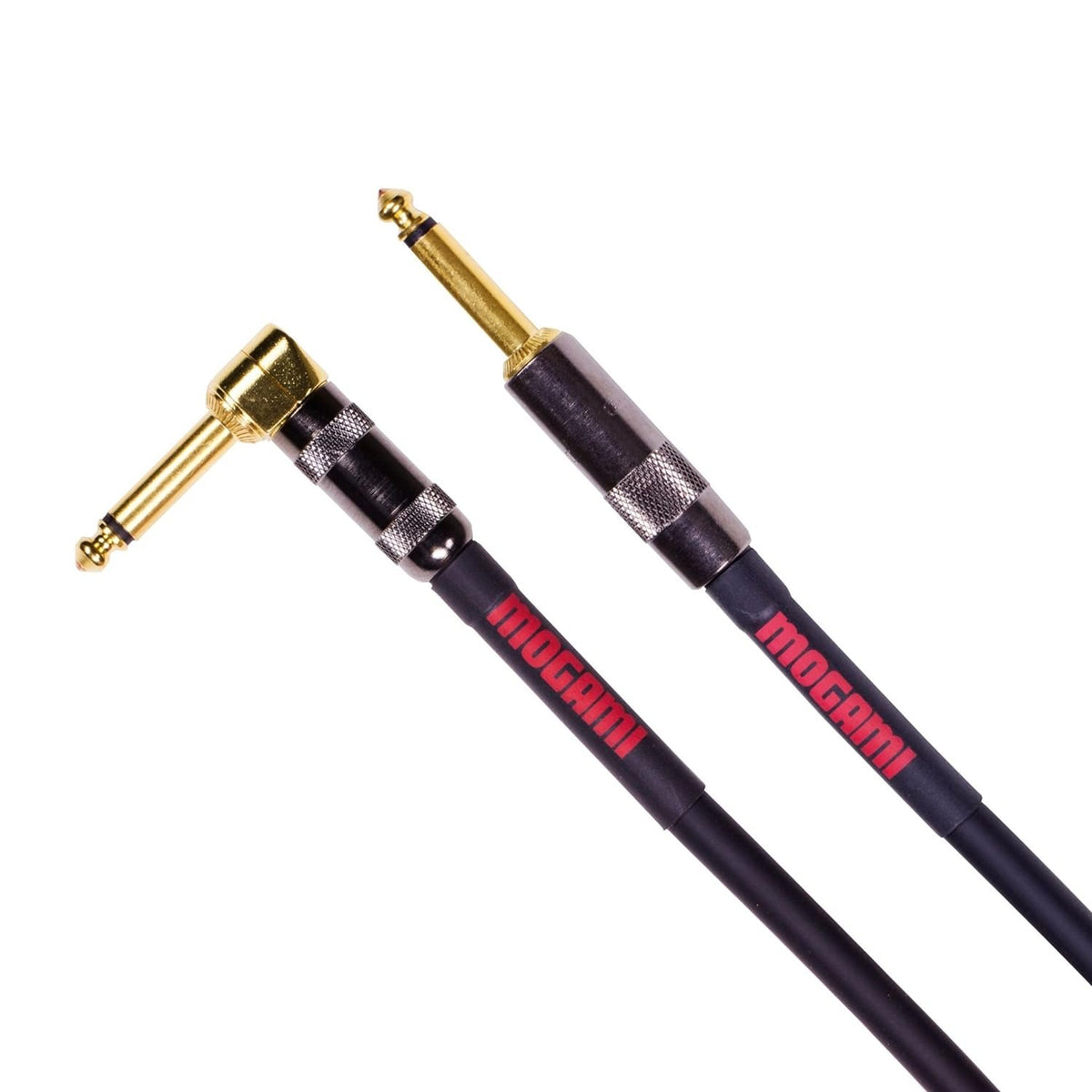 Mogami Overdrive Guitar Instrument Cable – 1/4" TS, Right-Angle/Straight