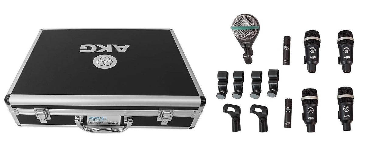 AKG Drum Set Concert 1 Professional Microphone Set (7-Piece)