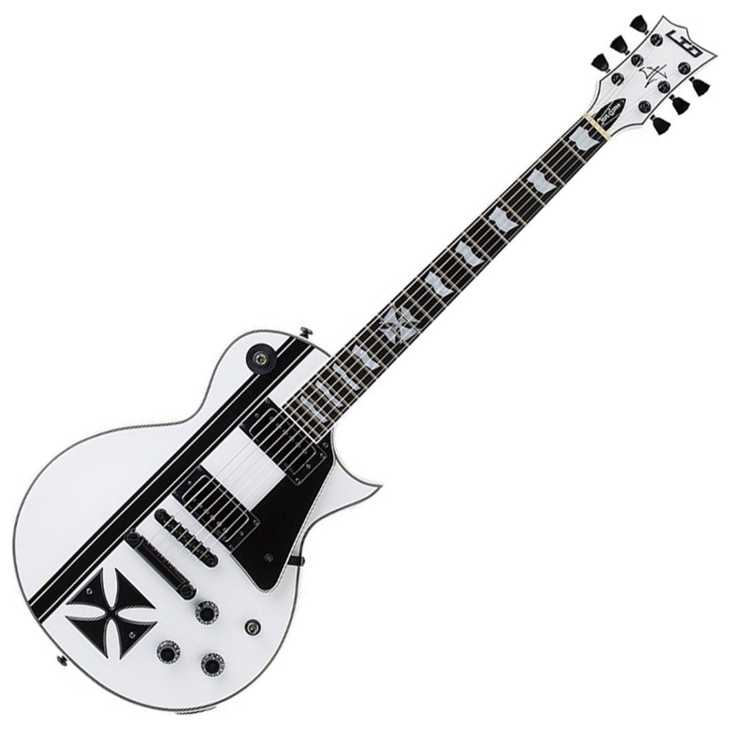ESP LTD James Hetfield Iron Cross SW - Snow White