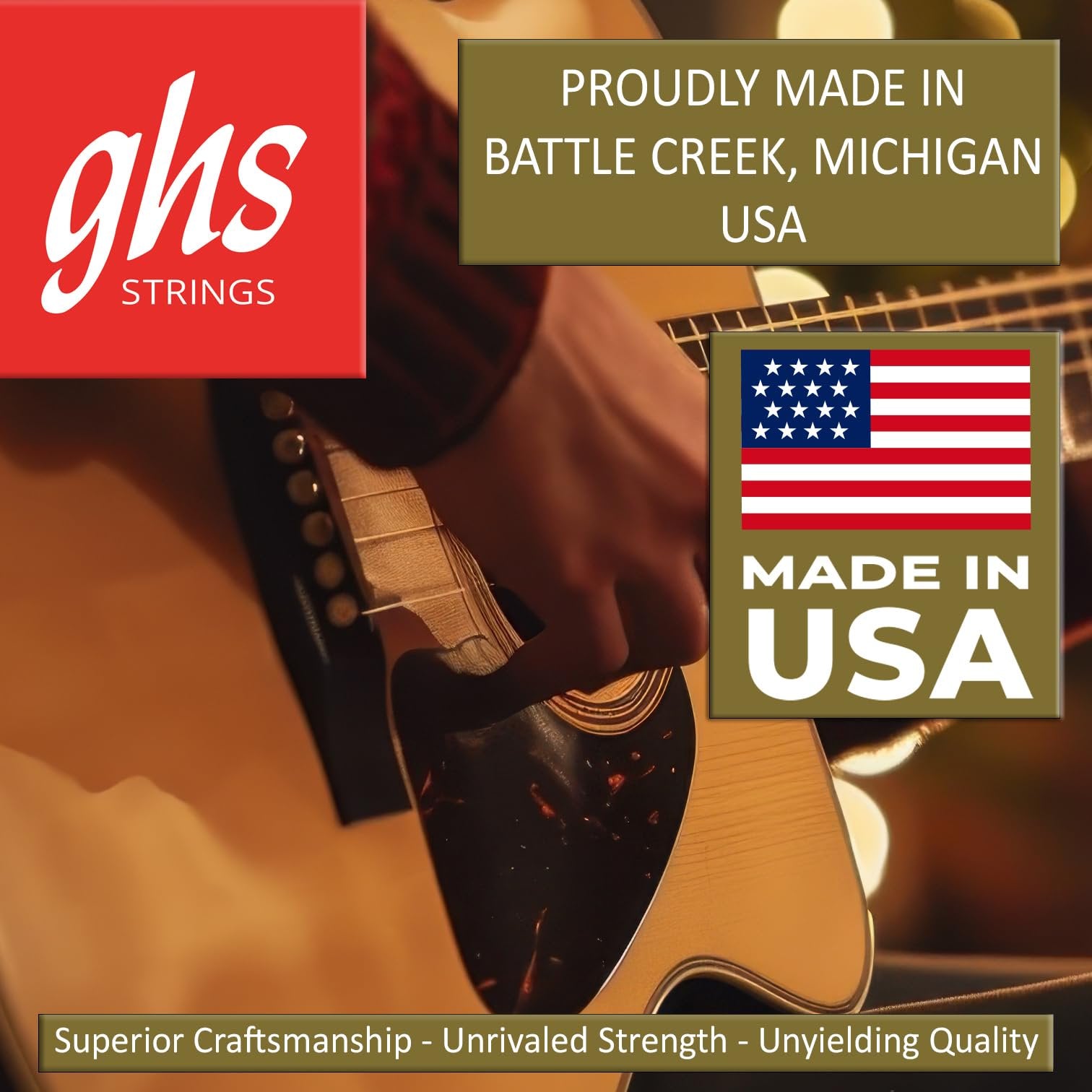 GHS Strings - GHS Bajo Quinto "Cuerdas Negras" Black Coated Stainless Steel Strings - Bajo Quinto Strings - (BKX-10 SET)