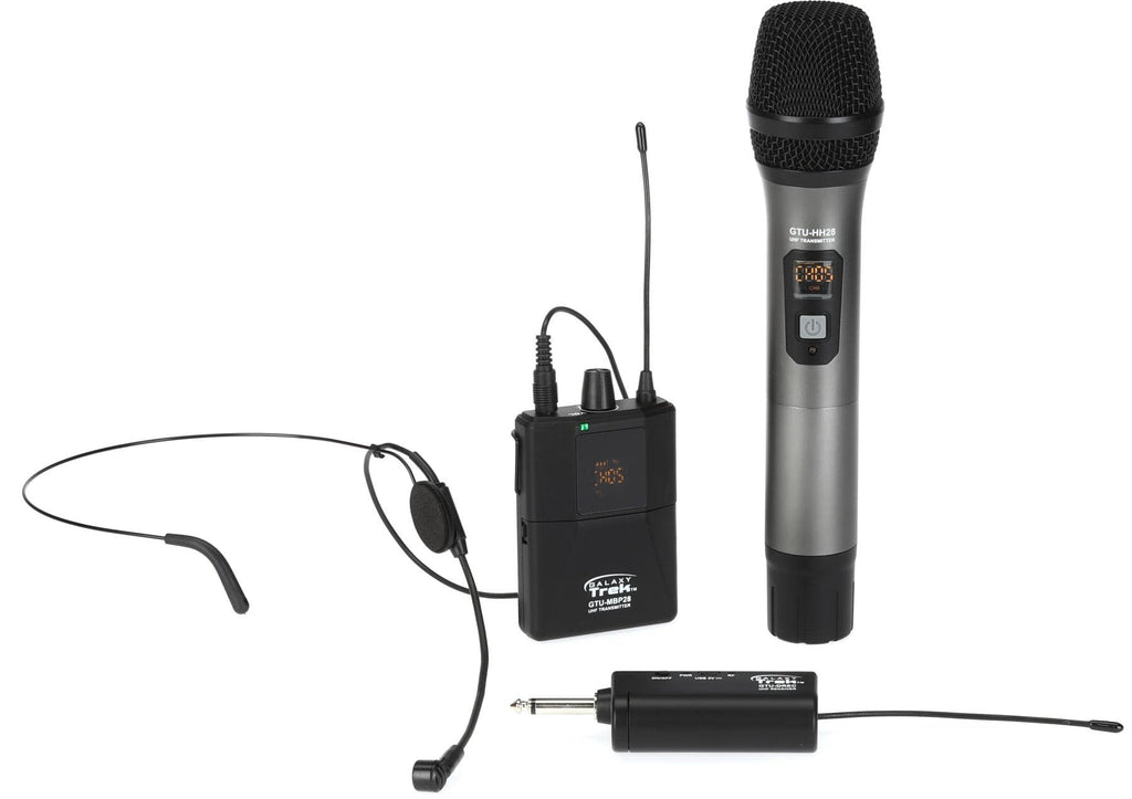 Galaxy Audio GTU-SHP5AB GTU Galaxy Trek UHF Dual Wireless Combo Mic System - P5 Band