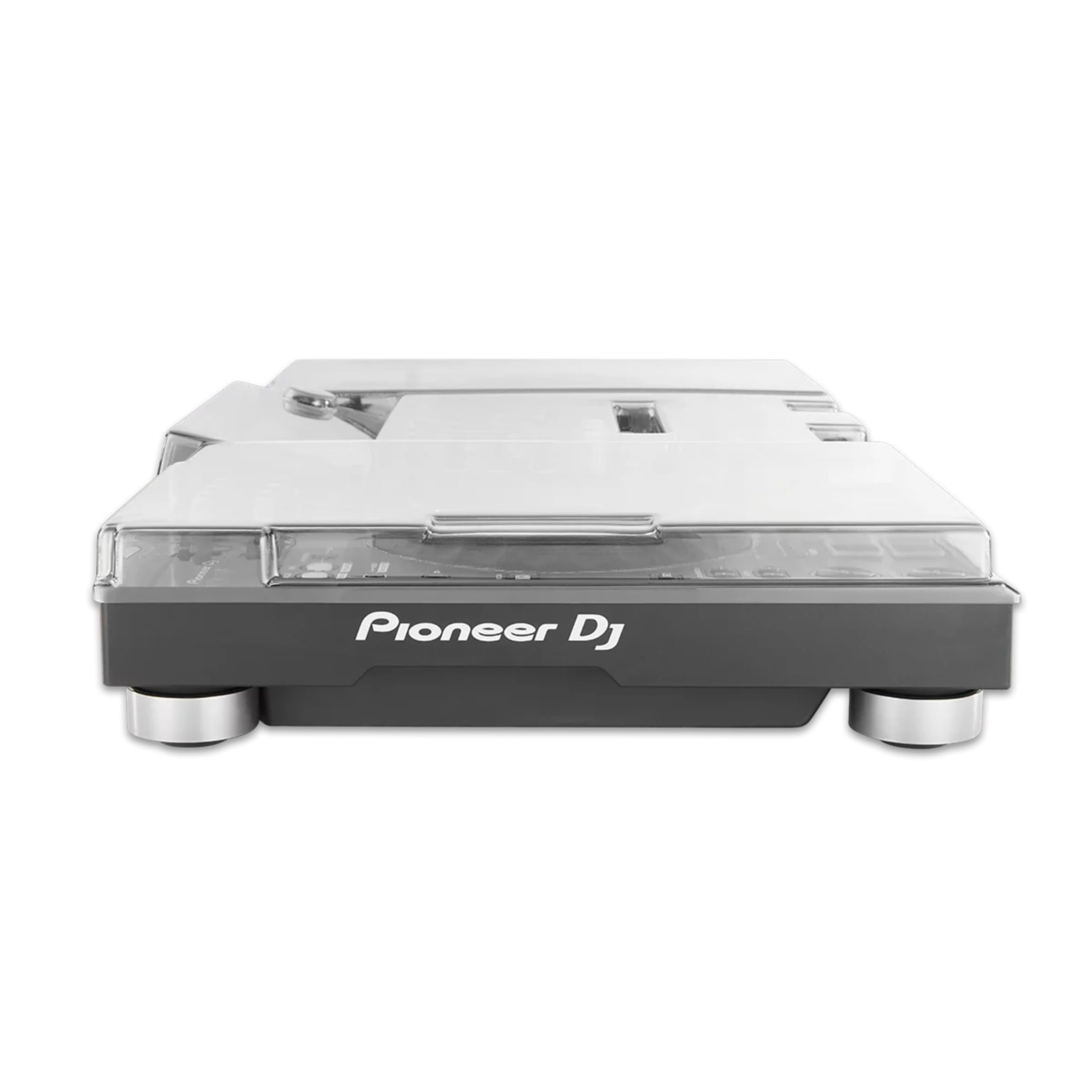 Decksaver DS-PC-XDJXZ Polycarbonate Cover for Pioneer XDJ-XZ DJ Controller Bundle with Polishing Cloth – Smoked/Clear Protection, Shields from Dust, Liquids & Impact, Fits Flight Cases