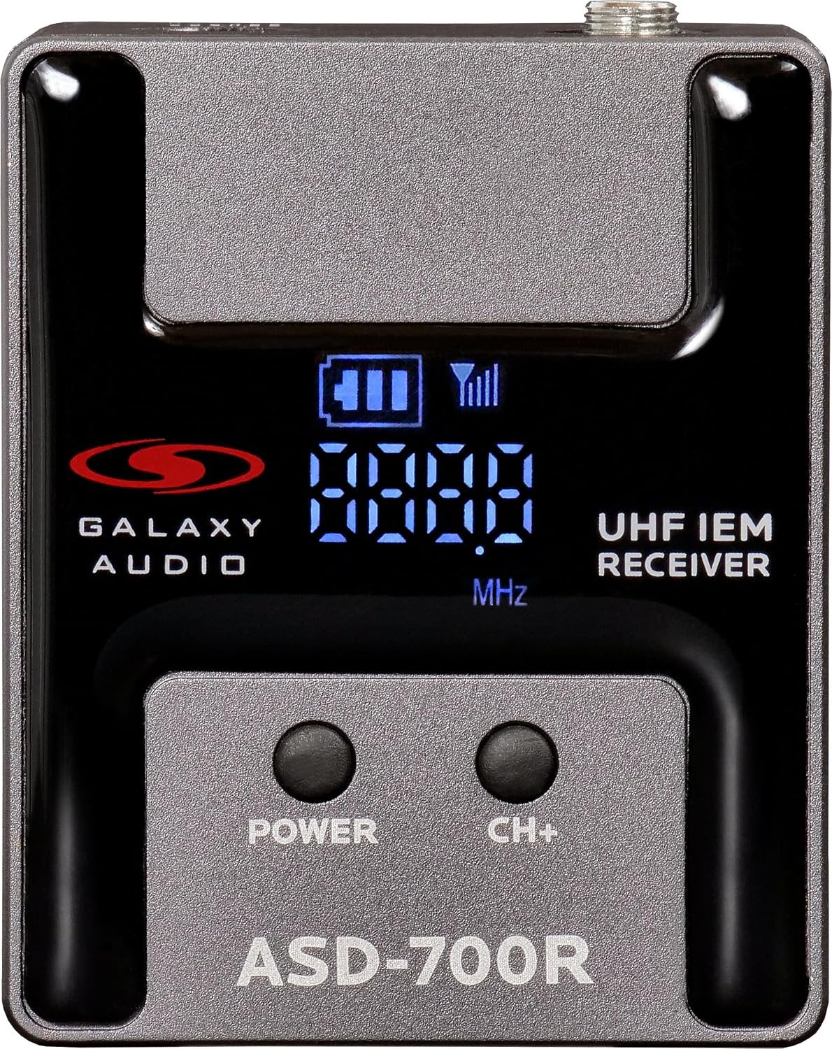 Galaxy Audio ASD-700 Digital UHF Wireless in-Ear Monitoring System - Single Pack, B6 - Plug-in Transmitter, 15 Channels, Bodypack Receiver, Earbud Set - B6, 571-585MHz