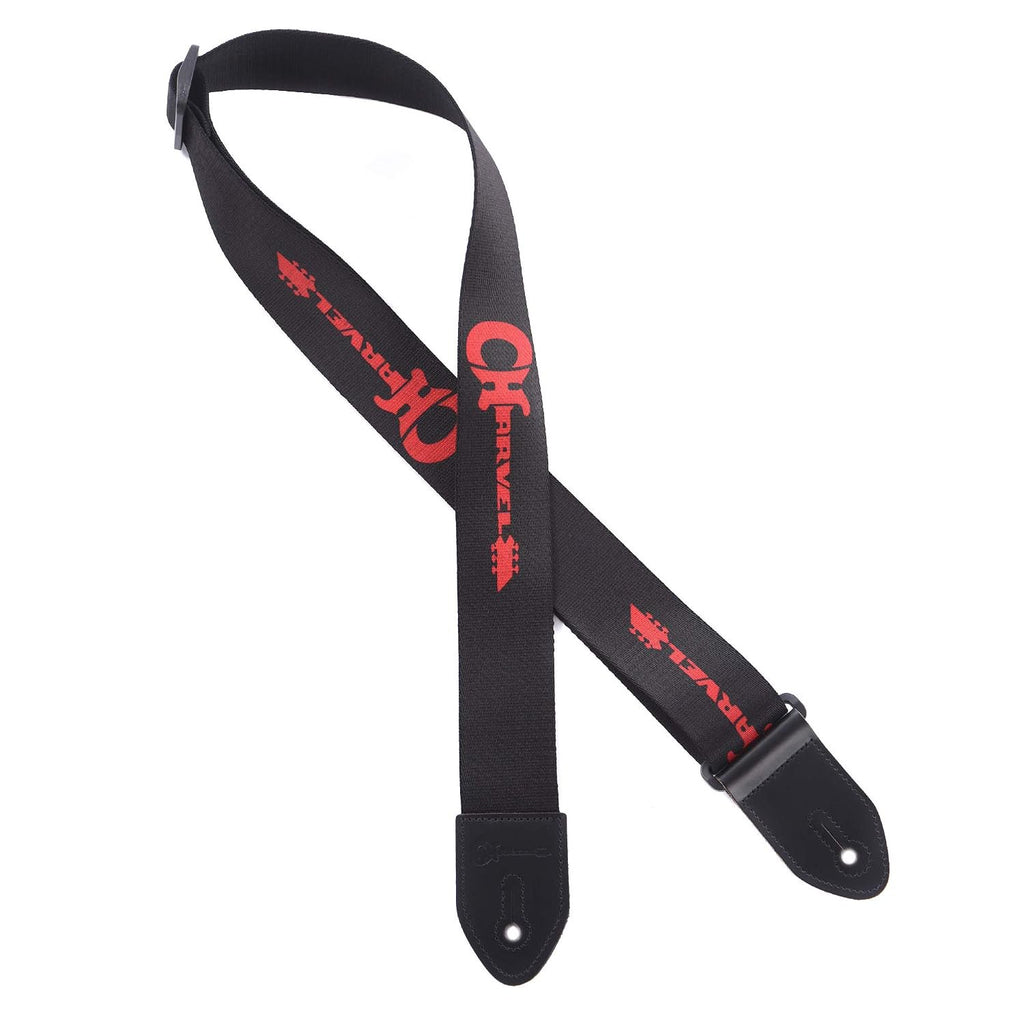 Charvel Logo Black/Red Strap