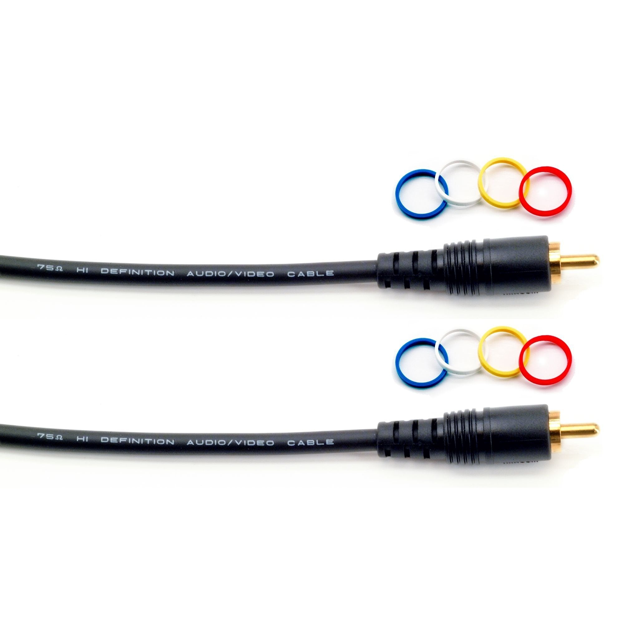 Mogami Pure Patch RR-20 Professional Audio/Video Cable, Mono RCA Male Plugs, Gold Contacts, Straight Connectors, 20 Foot