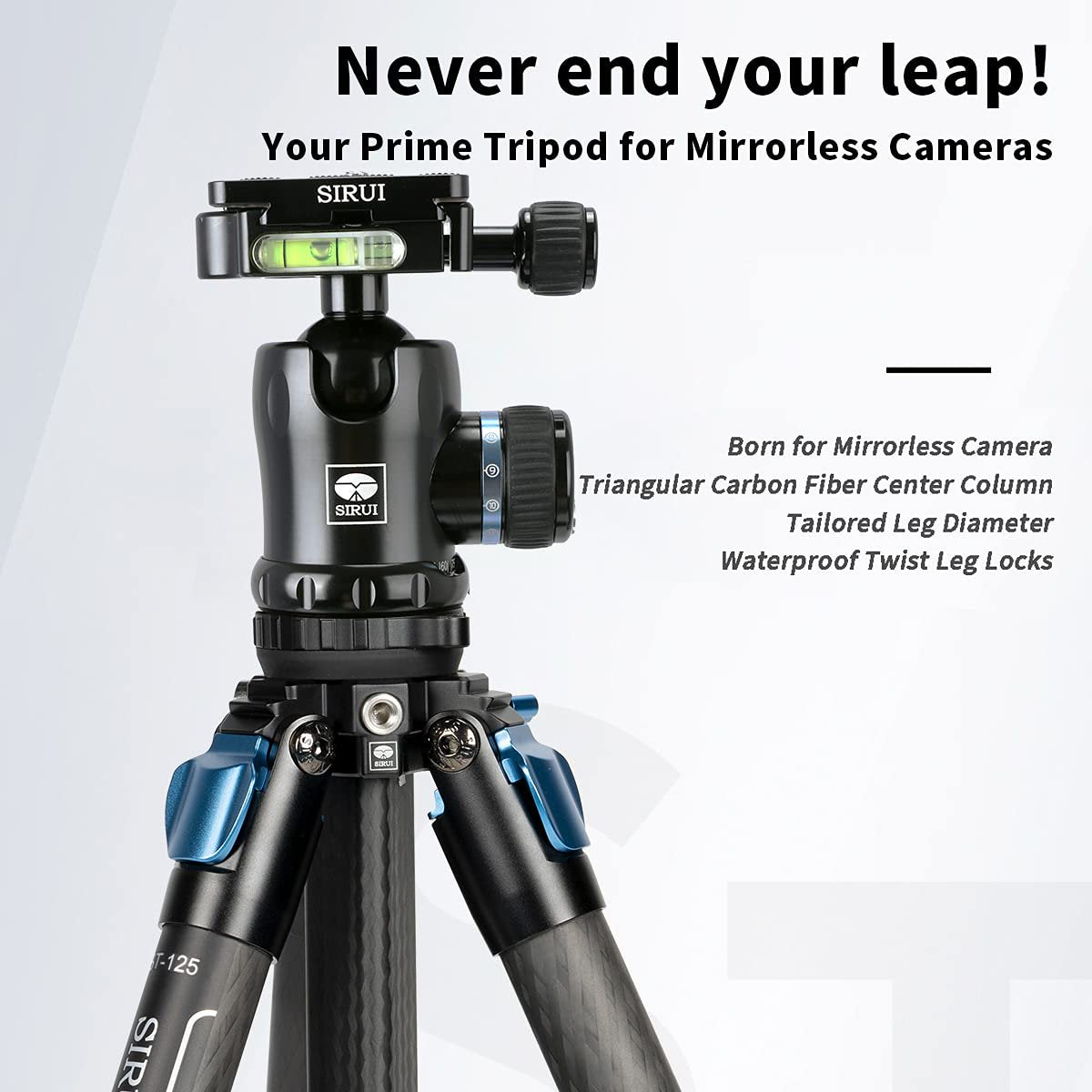 SIRUI ST Series Carbon Fiber Tripod with Triangular Center Column