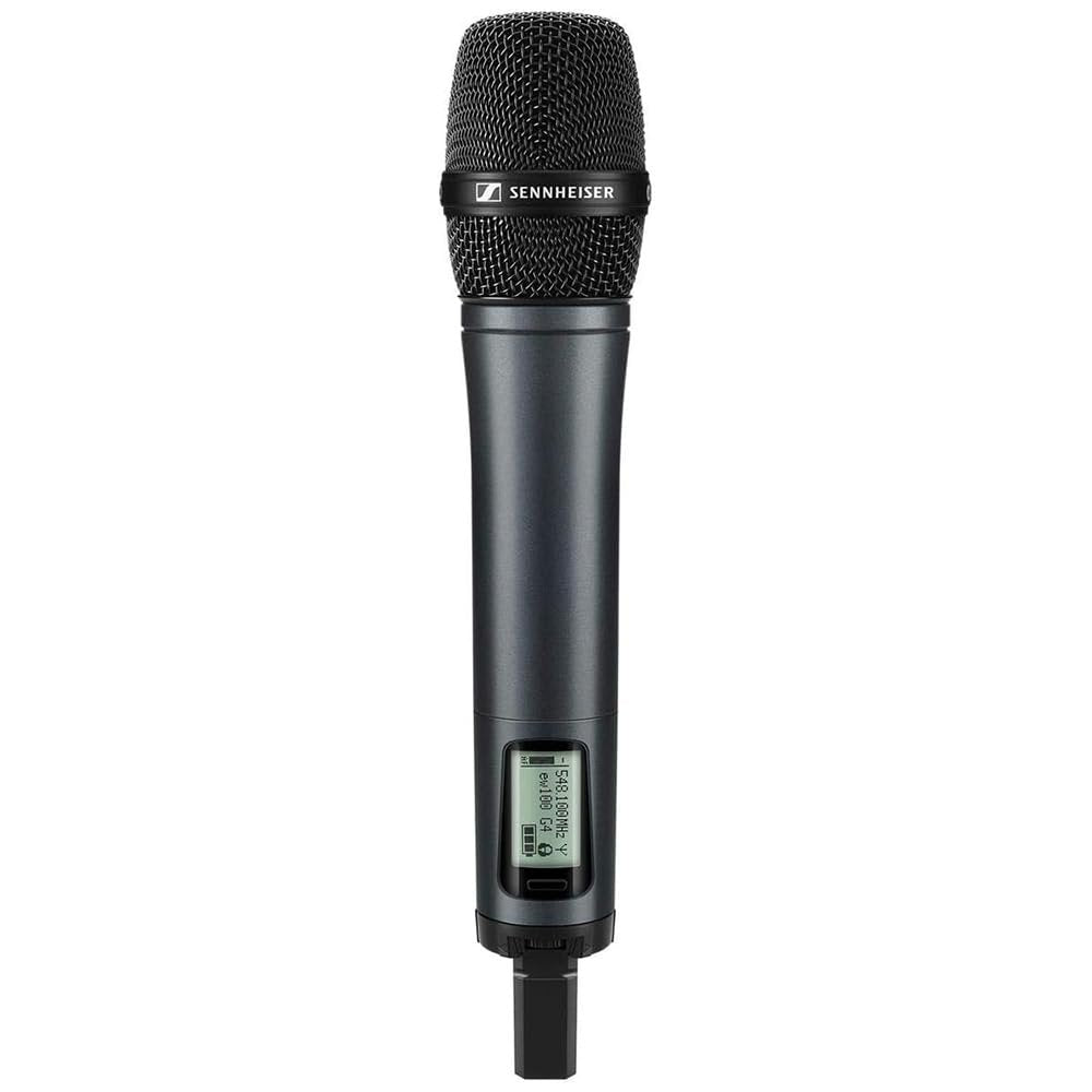 Liquid Audio Sennheiser SKM 100 G4-S-1G8 Handheld Wireless Vocal Microphone Bundle w/ 4-Pack Blucoil AA Batteries Polishing Cloth